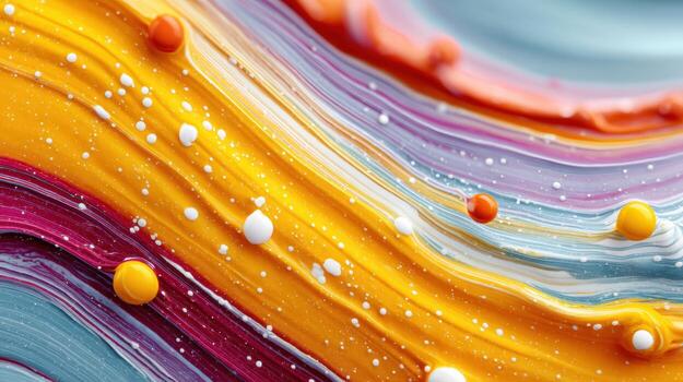 Abstract macro paint splash vibrant color fluid texture swirl stripe Abstract macro paint splash vibrant color fluid texture swirl stripe photo