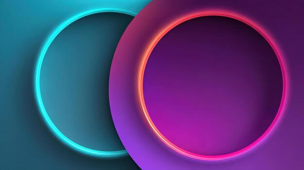 Neon circle ring glowing layered abstract waves gradient vibrant modern Neon circle ring glowing layered abstract waves gradient vibrant modern photo