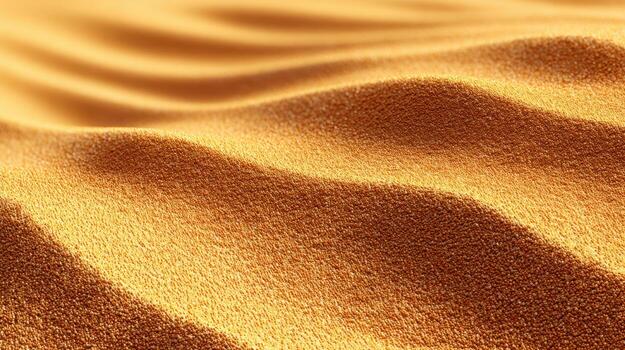 Golden sand dune texture waves, golden light shadow pattern desert surface nature minimal calm serenity photo