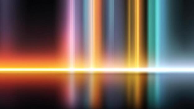 Neon glow abstract background gradient spectrum light reflection futuristic vibrant mood pulses across smooth surface photo