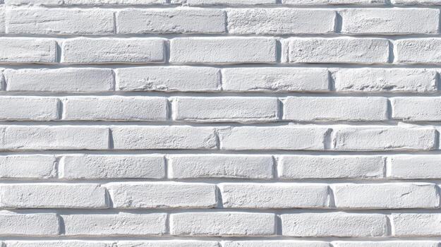 White brick wall clean minimal texture background horizontal masonry pattern seamless neutral mood calm backdrop with subtle relief detail photo