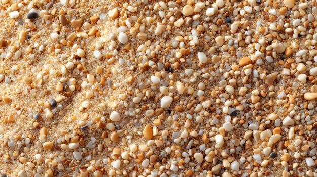 Sand beach texture background close detail pebble grain Calm sandy beach texture background with close detail and tiny pebble grain pattern photo