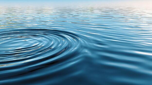 Calm water ripple blue surface sunlight reflection tranquil wave serene pattern lake texture smooth ripples nature background evokes peace photo