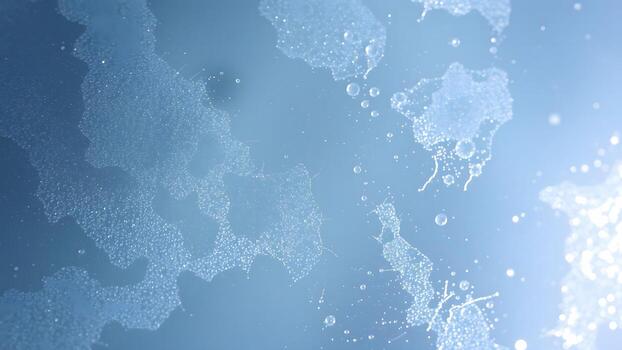 Abstract blue light particle patterns creating a soft, ethereal background. photo