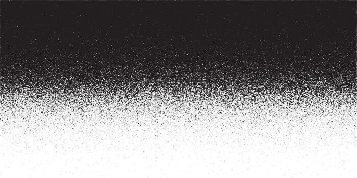 Black and White Grainy Gradient Texture. Distressed Black and White Texture Overlay. vector