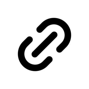 Link icon design illustration. Chain icon flat design. Link icon vectors. Link icon design isolated on a white background. Link icon simple sign. vector