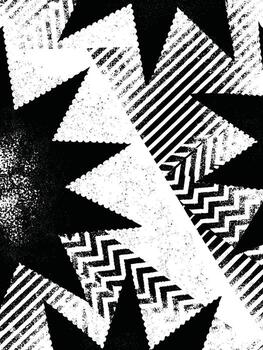 Abstract Grunge Zigzag and Line Background Texture vector