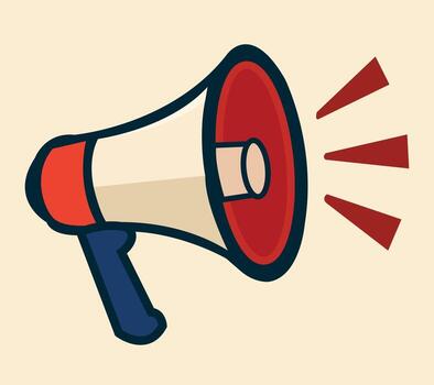 Megaphone Icon Amplify Your Message vector