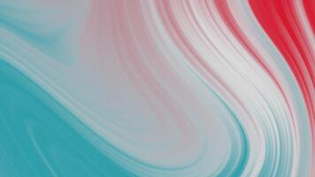 liscio rosso e blu fluente onda sfondo con morbido gradienti video