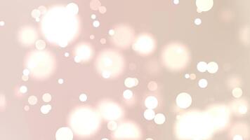 bege bokeh brilho fundo com suave abstrato luz círculos video