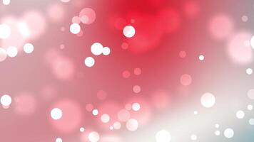 Soft red gradient bokeh light background with glowing circles video