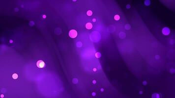 suave brilhando roxa bokeh luz fundo com abstrato borrão efeito video