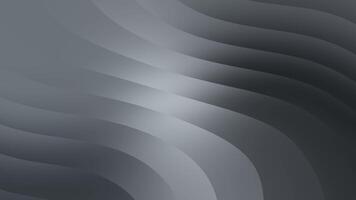 slät mörk abstrakt vågig lutning bakgrund med skiktad strömmande kurvor video