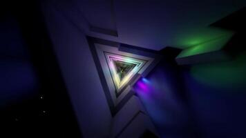 buio psichedelico triangolo tunnel ciclo continuo video