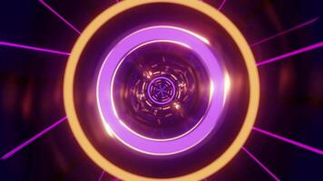 caleidoscopico meccanico iperspazio 3d ciclo continuo video