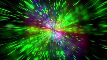 syra grön partikel hyperspace slinga video