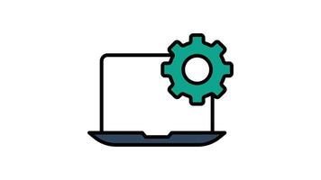açao plano ícone animação. estratégico, Claro e eficaz o negócio planejamento símbolo. transparente fundo alfa canal video