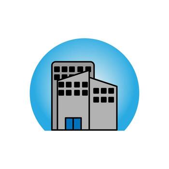 Office Building Icon Element For Design vector