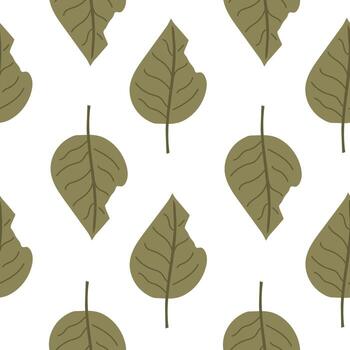 Autumn leaf with torn edge seamless pattern background for packaging and decoration vector