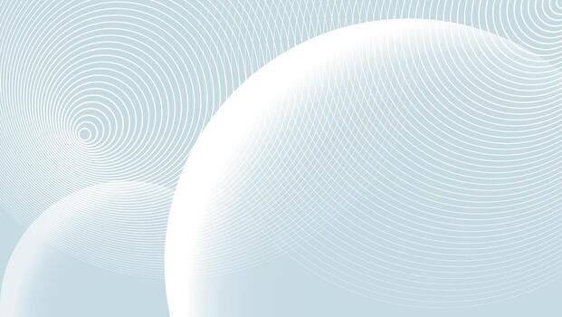 white and blue abstract background with circular lines vector