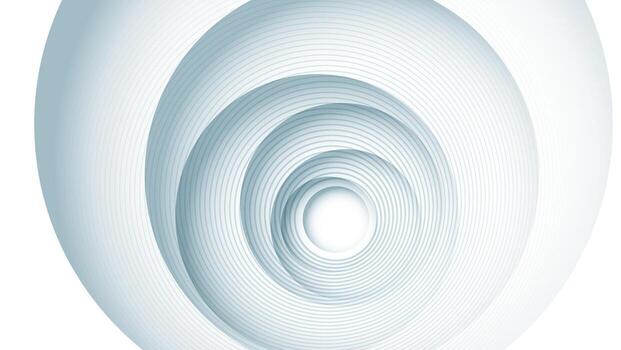 white blue circular abstract background with lines vector