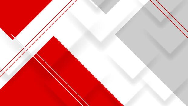 Red white and gray geometric abstract graphic design. vector