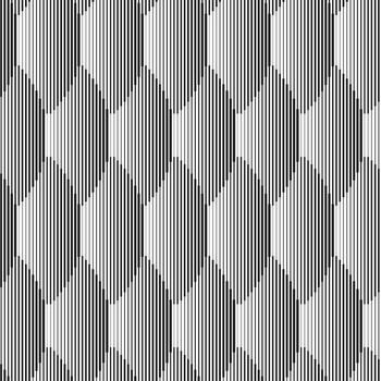 Seamless Pattern Abstract Striped Texture Geometric Lines and Ovals vector