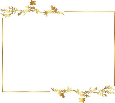 Print gold frames golden rectangle vector