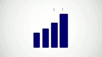 dynamisk bar Graf tillväxt animering visualisera framsteg video