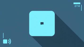 Simple UI Icons - Communication Interface Animation video