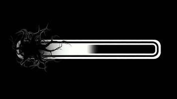 dynamisk läser in bar med abstrakt bläck brista animering video