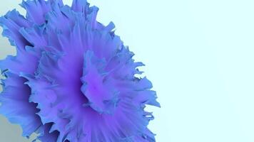 Abstract Blooming Particle Flower Animation with Dynamic Energy Expansion and Glowing Fiber-Like Structures in a Futuristic Digital Motion video