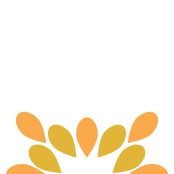 Minimal Petal frame border Background Artwork design vector