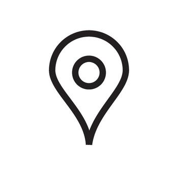 alfiler mapa puntero navegación vector