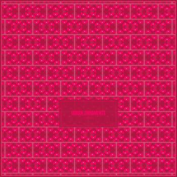 único ornamento modelo con hermosa rosado degradado color estilo vector