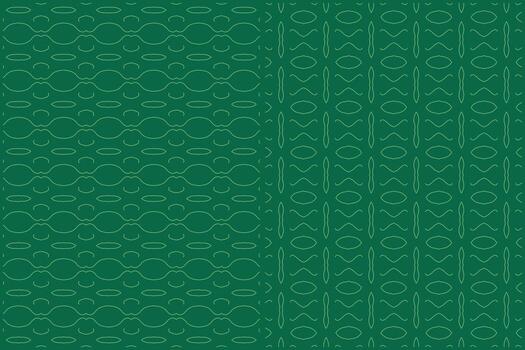 abstract wavy line pattern with beautiful green background vector