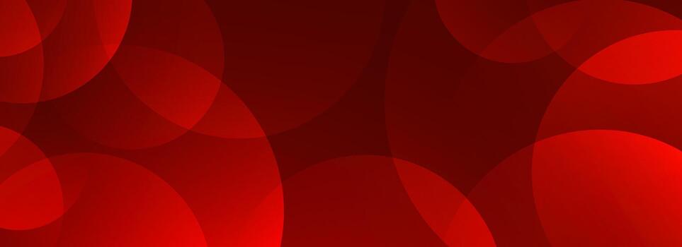 Red glowing circle background. Abstract geometric wallpaper design for banner, poster, presentation, cover, brochure, flyer, booklet. Dark ruby round gradient shape pattern backdrop vector