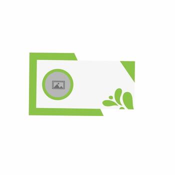 moderno verde negocio tarjeta diseño con resumen elementos y espacio para texto vector