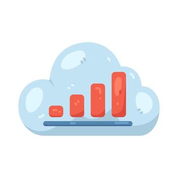 nube informática datos análisis vector