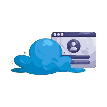 ilustración de nube cuenta vector