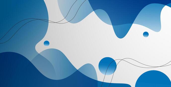 minimal abstract blue white liquid gradient color with wavy shape cool trendy design banner background. vector