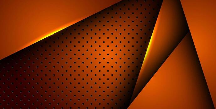 resumen naranja ligero antecedentes degradado formas naranja circulo malla modelo decoración. . vector