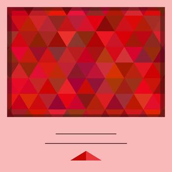 Cover with a geometrical pattern for your design vector