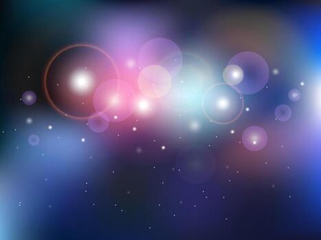 blurred space background with sparkles vector