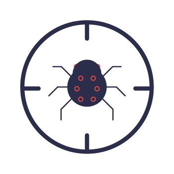 Software quality assurance, cybersecurity firewall, system, software icon. vector