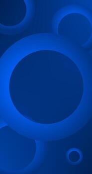 Blue abstract background with round Circles Gradient design vector