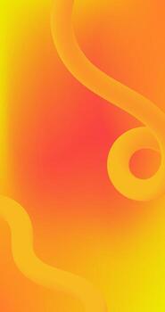 Abstract orange and yellow background with Curve Fluid lines and Gradient Copy Space vector