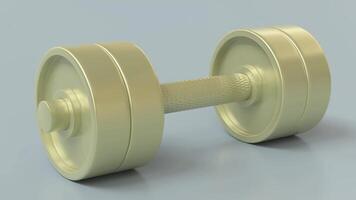 3d animering av hantel evolving från nybörjare till proffs design video