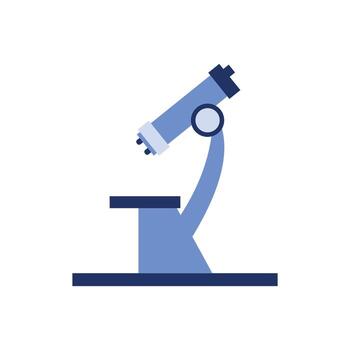 microscopio icono aislado en blanco antecedentes vector