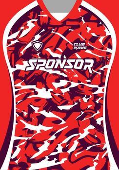 rojo jersey diseño con resumen modelo. fútbol uniforme modelo vector